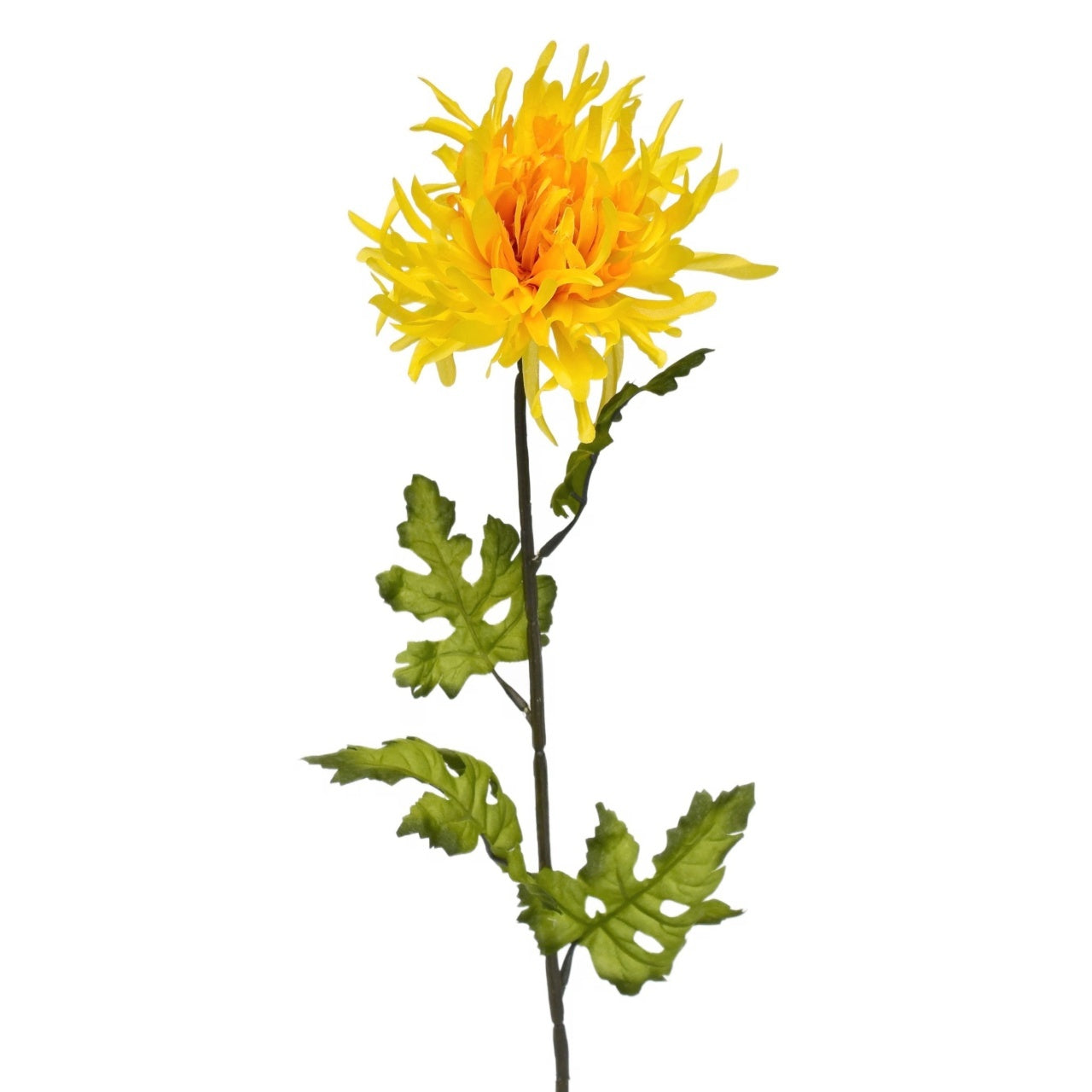 Kytice žlutých chryzantém 6 ks, 70 cm