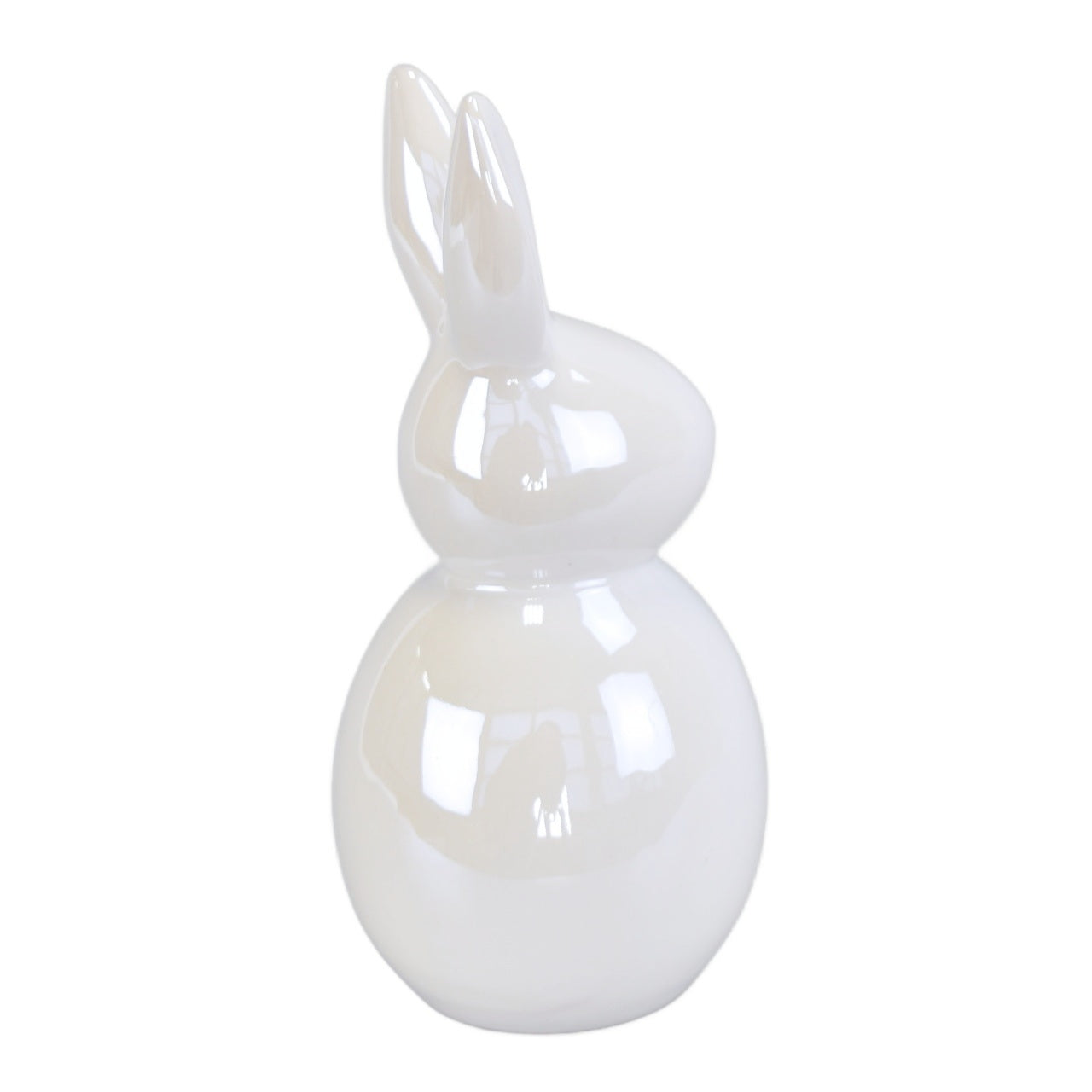 Zajíc keramický bílý 17,5 cm