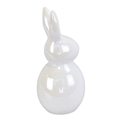 Zajíc keramický bílý 17,5 cm