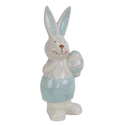 Zajíc keramický s vajíčkem 21 cm