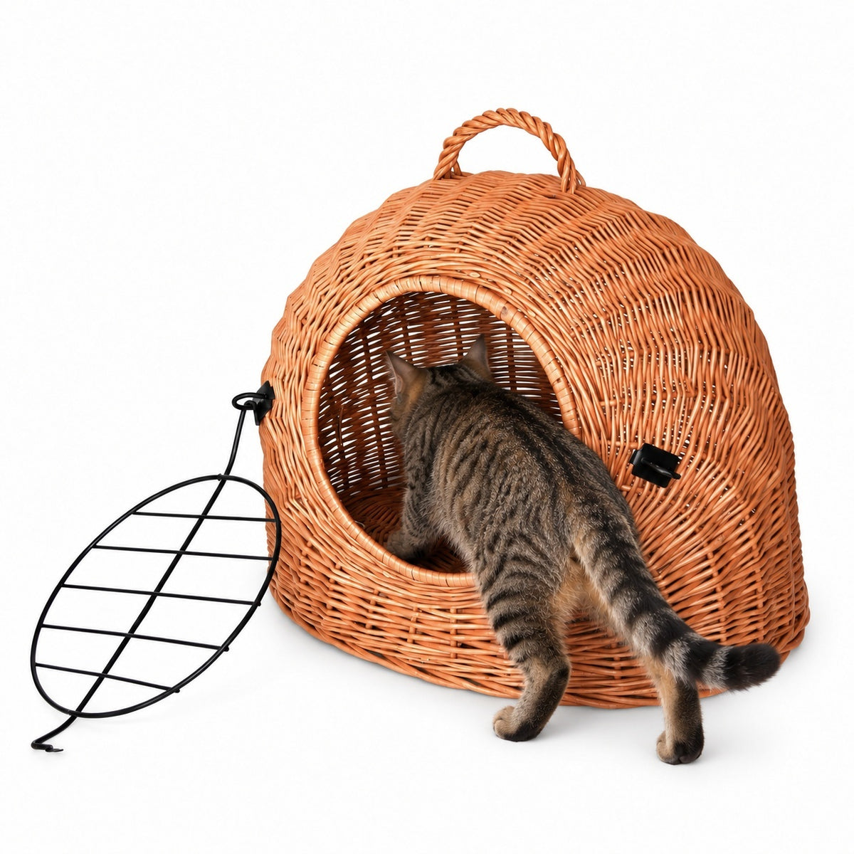 Weidenkorb für Haustiere 45 × 35 × 35 cm
