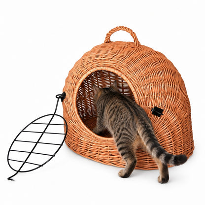 Weidenkorb für Haustiere 45 × 35 × 35 cm