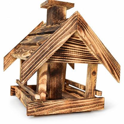 Large torched bird feeder with a filling chimney, 37 × 32 × 39 cm